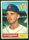 1961 TOPPS #462 LOU KLIMCHOCK EXMT