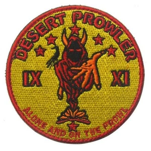 Parche de bucle de gancho Desert Prowler USAF Black Ops funciona solo y en merodear - Imagen 1 de 4