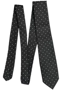 Polka dot tie Black and white Made in England Very good condition - Picture 1 of 3