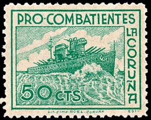 Coruña - Guerra Civil - Em. Local Nacional - Allpeuz ** 53 - Imagen 1 de 1