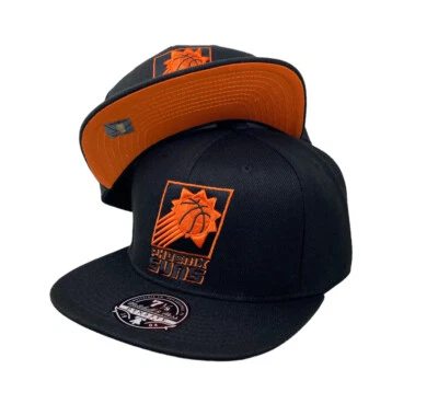 Phoenix Suns black NBA Two Tone Fitted HWC Mitchell & Ness hat cap - Image 1 of 4