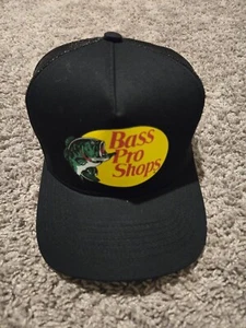 Bass Pro Shops Mesh Adjustable Snapback Baseball Fishing Trucker Cap - Picture 1 of 9