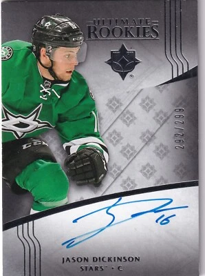 2016-17 Ultimate Collection #145 Jason Dickinson AUTO 292/299 - Image 1 of 2