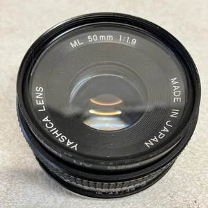 OBIETTIVO YASHICA ML 50mm 1:1.9 con filtro ROKINON UV 52mm Giappone da collezione come nuovo - Foto 1 di 9