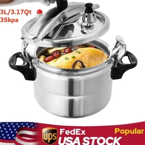 3.17 qt Aluminum Alloy Pressure Cooker - Tabletop Stove top Pressure Cooker Pot - Picture 1 of 7