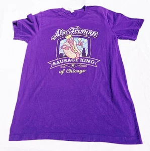 T-shirt Abe Froman Sausage King of Chicago Est 1986 Ferris Bueller adulto media - Foto 1 di 7