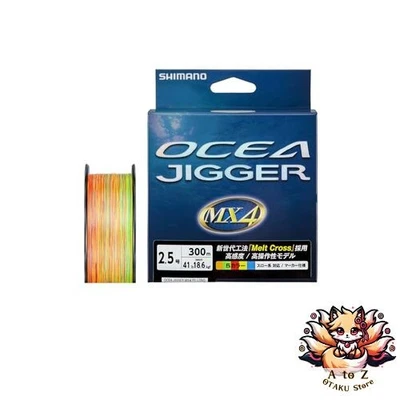 NUEVO Shimano Ocean Jigger MX4 PE Line PL-O74P 300m 2.5 tamaño 41lb multicolor Foto 1 de 4