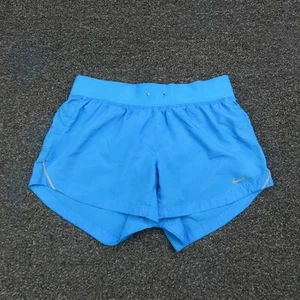 Nike Dri-FIT Laufshorts XS blau reflektierendes Logo Damen sportlich leicht - Bild 1 von 11