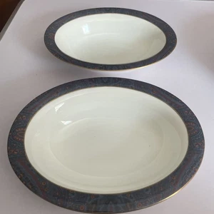 Wedgwood Ralph Lauren 10” serving dish x 2 King Charles Paisley - Picture 1 of 4