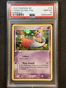 Pokémon Chimecho EX Emerald Reverse Holo Rare #12 2005 PSA 10 GM Very Low Pop 4 - Picture 1 of 3