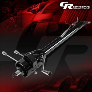 BLACK HOT ROD TILT AUTOMATIC STYLE STERRING COLUMN SHIFTER 32" FOR 1955-1959 GM - Picture 1 of 7