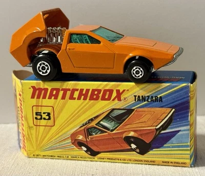 LESNEY MATCHBOX SUPERFAST No 53 TANZARA 1972 All Original W/Box England - Image 1 of 4