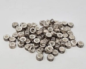 100 pcs Vintage Porcelain Ceramic Marbled Pony Beads Craft Crow Beads 5mm x 8mm - Picture 1 of 11