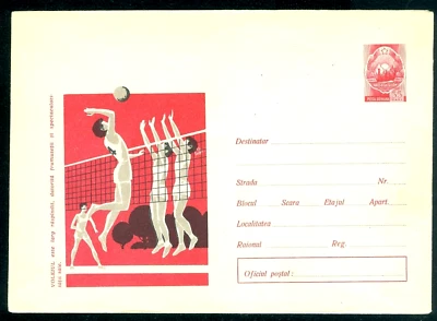 1968 Volley,Volleyball,sport,practice volleyball !!! , Romania,cover - Image 1 of 2