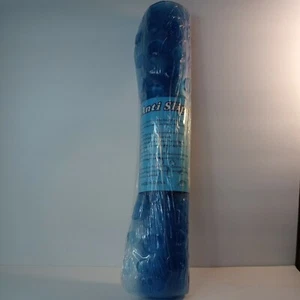 Pebble droplet blue anti slip bath mat w suction cups (15" x 28") New - Picture 1 of 3