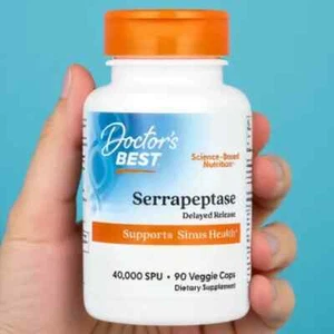 Doctor's Best, Serrapeptase, 90 Veggie Caps - Picture 1 of 2