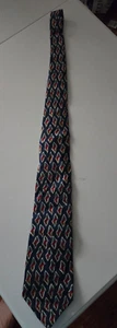CHAPS RALPH LAUREN - Corbata de cuello azul marino con emblema para hombre 3,75” de ancho x 55,5” de largo - Imagen 1 de 4
