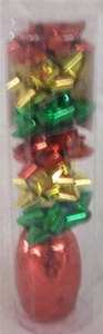 21 Pc NEW CHRISTMAS Ribbon & Bow Wrapping Sets MULTI COLOR BOWS W/ RED RIBBON - Picture 1 of 1