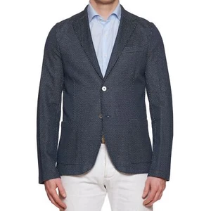 BOGLIOLI Milano Blueed Cotton Knit Blazer Jacket EU 50 NEU US 40 Slim Fit - Bild 1 von 7