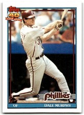 1991 Topps Baseball Card Dale Murphy A Philadelphia Phillies #545