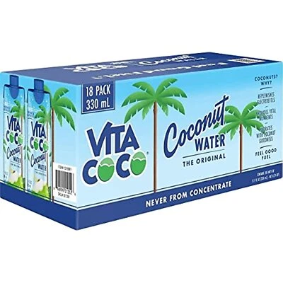 Vita Coco Coconut Water, Original, 11.1 Fl Oz, 18 Count - Image 1 of 2