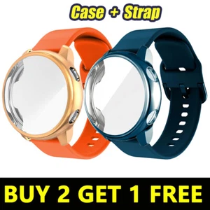 Strap+Case Silicone For Samsung Galaxy Watch 4 5 40 44mm Classic 42 46mm Sports - Picture 1 of 28