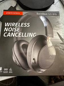 Auriculares inalámbricos Plantronics BackBeat GO 810 Bluetooth negros CAJA ABIERTA - Imagen 1 de 10