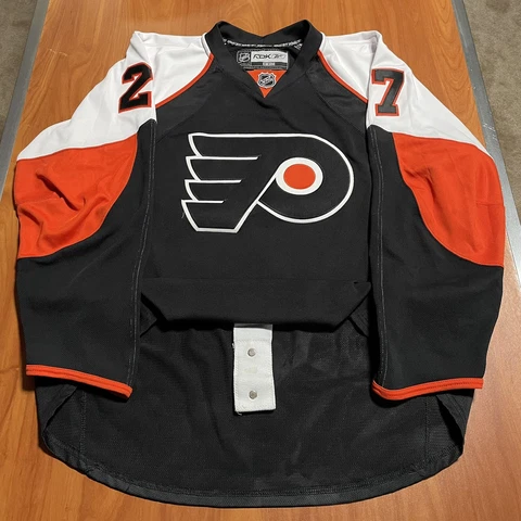 Reebok Edge 1.0 Authentic Steve Downie Philadelphia Flyers NHL Jersey Black 56 Cover