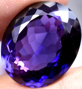Natural 28.50 Ct Boysenberry Sapphire GGL Certified fabulous Loose Gemstone - Picture 1 of 11