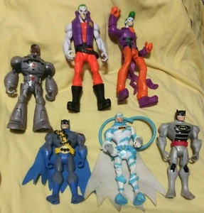 DC Action Figure lot Batman Joker Cyborg Mattel - Picture 1 of 4