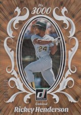 RICKEY HENDERSON /999 DONRUSS MR. 3000 BRONZE A'S ATHLETICS #6 2023 23 PANINI