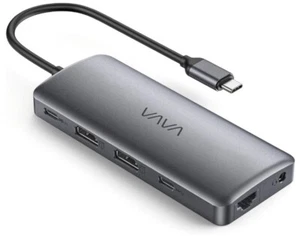 VAVA VA-UC018 Hub USB C, Estación de Acoplamiento 11 en 1 con Doble HDMI 4K, Gris - Imagen 1 de 3