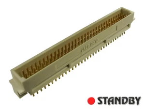 1pc Male straight 96 pin type C DIN41612, 10 8257 096 000 323 ELCO / AVX - Bild 1 von 2