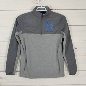 Under Armour Youth Quarter Zip Pullover Sweatshirt Size YXL Gray. - Picture 1 of 10
