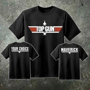 Top Gun Mens Custom Call Sign T Shirt Maverick Goose Retro Movie Viper Mens 80s - Picture 1 of 7