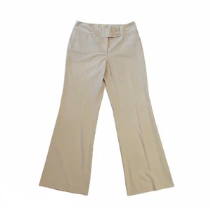 Rafaella Women's Tan Wide Leg Stretch High Rise Unlined Pants Size 10 Classic - Picture 1 of 8