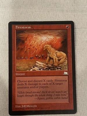 MTG Magic Weatherlight - Firestorm Heavily Played See Pics - Image 1 of 4
