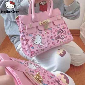 Hello Kitty Luxury Women Tote Shoulder Messenger Bag Y2k Handbag High Quality - Picture 1 of 7