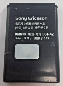 BATTERIE ORIGINALE OEM AUTHENTIQUE 930 mAh SONY ERICSSON BST42 BST-42 J132 J132i - Photo 1 sur 1