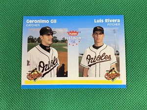 2002 Fleer Platinum #273 Geronimo Gil Luis Rivera Baltimore Orioles