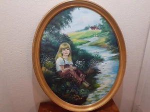 Original Ölgemälde "Ein ruhiger Moment" von Walsh. 32 Zoll x 27 zoll - Bild 1 von 8