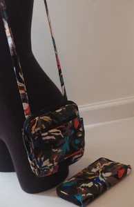 Vera Bradley Small Crossbody Purse with Wallet Multi-color / Casual / Art Deco - Picture 1 of 18