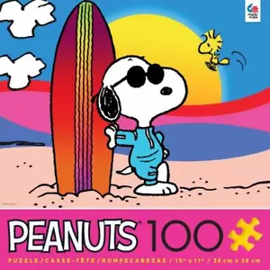 Ceaco Surfer Snoopy 100 Piece Jigsaw Puzzle - Picture 1 of 2