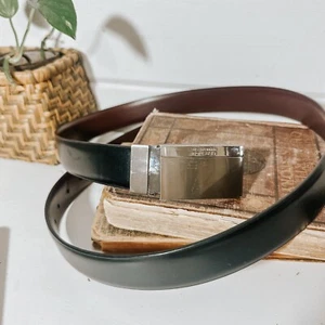 Men’s Black Leather Belt | Kenneth Cole Reaction | Size 38-40 L - Picture 1 of 5