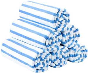 Cabana Striped Beach Towel Extra Absorbent Pool Bath Spa Towel Set 27''x 55'' - Picture 1 of 16