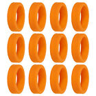 12Pcs Luggage Wheels Covers, Luggage Wheel Protector Covers for Suitcase, Orange