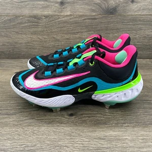 Nike Alpha Huarache Elite 4 Low Baseball Cleats Men's Size 8 Multi DJ 6521-002 - Picture 1 of 17