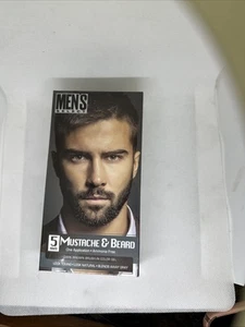 1x Men select Mustache & Beard Hair Color Dye Dark Brown or Black 5 minute gel - Picture 1 of 4