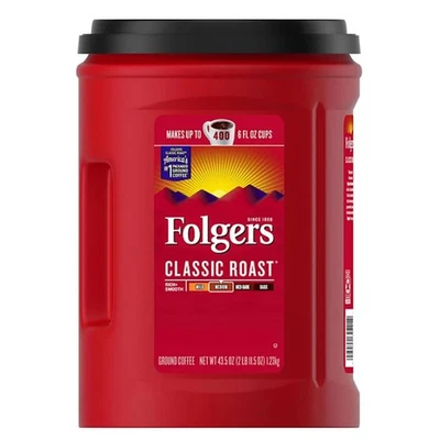 Folger Classic Roast Ground Coffee (43.5 oz.)-Pack of 1 - Image 1 of 3