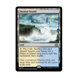 WOTC MtG Prerelease Promos Flooded Strand (R) (Foil) NM - Picture 1 of 1